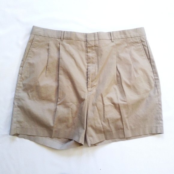 Men's pleats front casual shorts (0719) - Picture 1 of 4